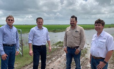 Texas Congressman  Mike Cloud Meets Rice Farmers