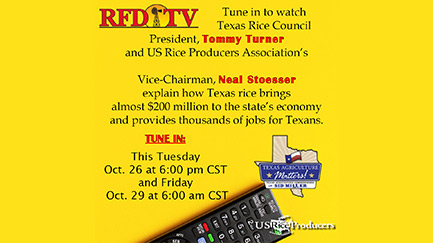 Southeast Texas Rice Farmers Featured on RFD TV In New Episode Of Texas Ag Matters